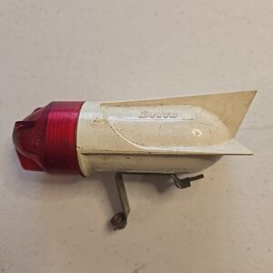 vintage Delta Electric Co. bicycle lamp light triple fin wing red lens